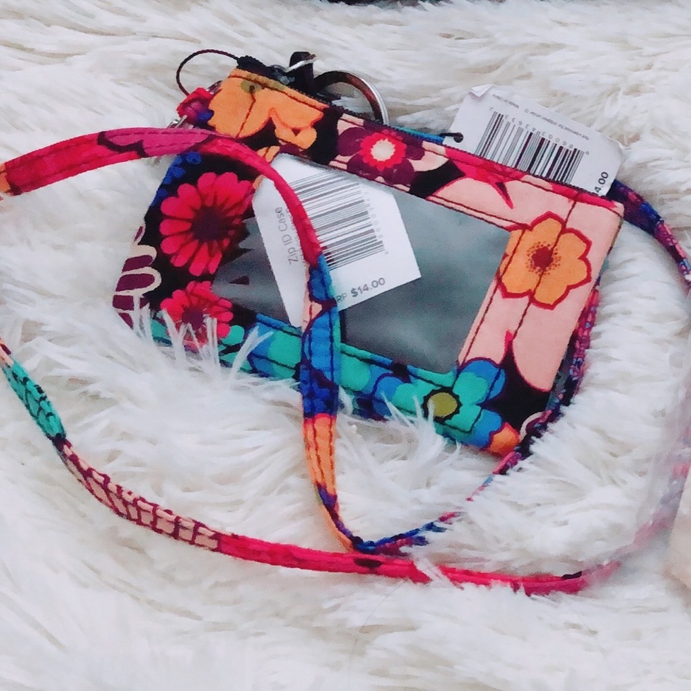 Vera Bradley ID card holder w/ matching lanyard